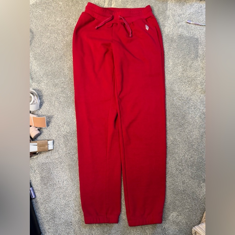 Free People Movement Red Joggers - Picture 2 of 6